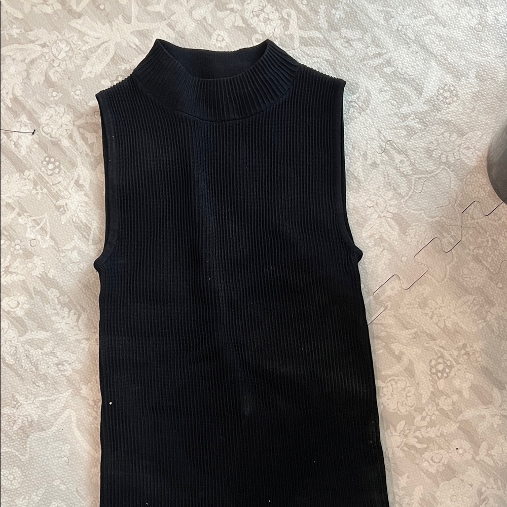 Aritzia black Sleeveless Ribbed Top
